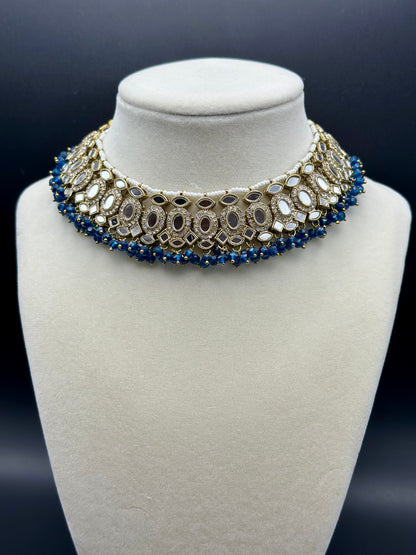 Anjali Necklace Set (Includes Earrings & Tikka)