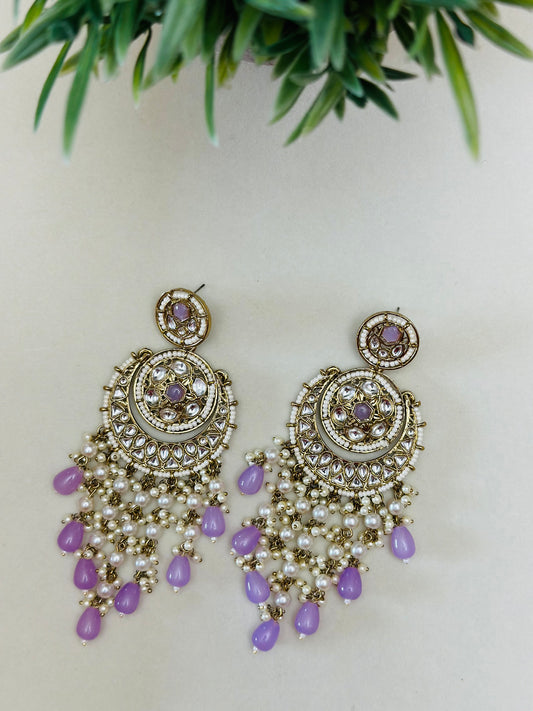 Natasha Kundan Earrings