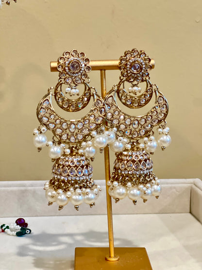 Noor Bridal Necklace Set (Includes Earrings & Tikka)