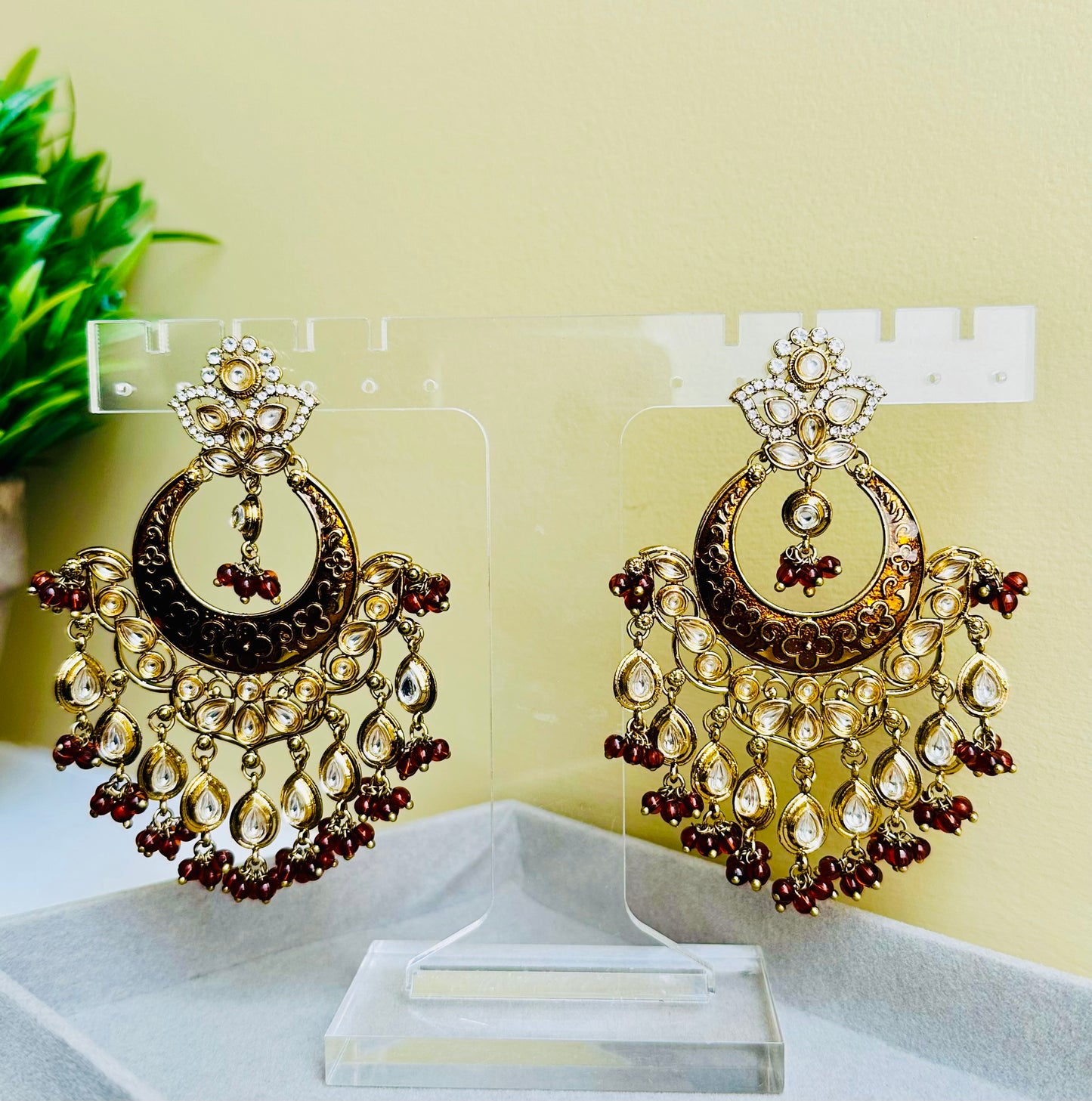 Kaya Kundan Earrings