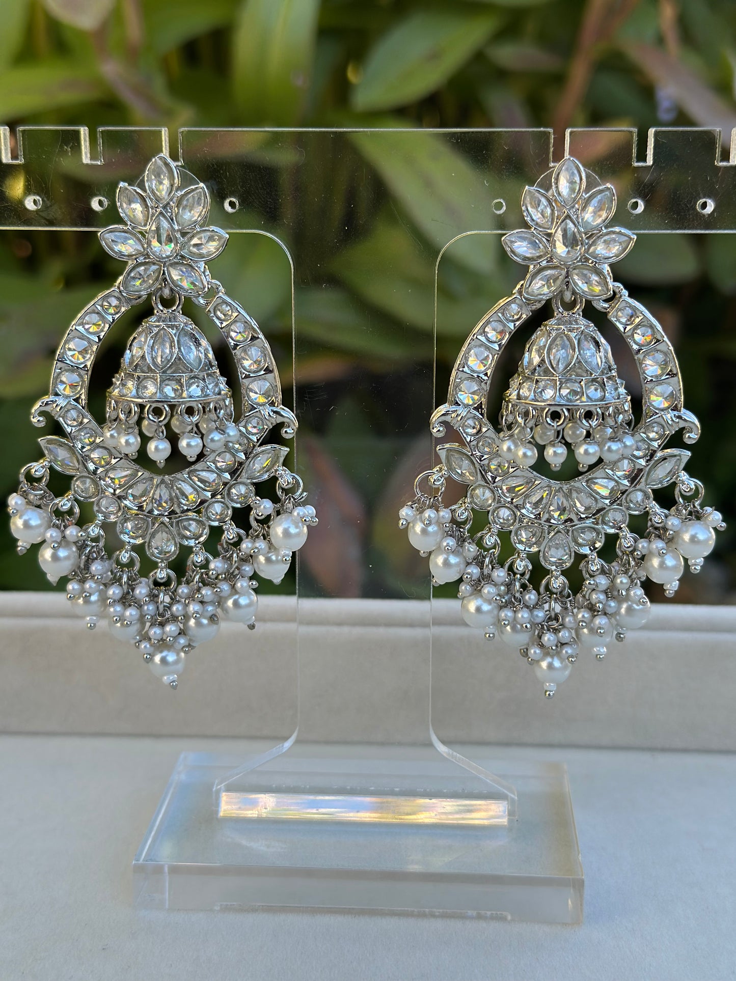 Arushi Silver Jhumki Earrings