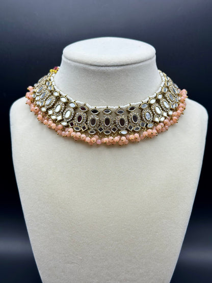 Anjali Necklace Set (Includes Earrings & Tikka)