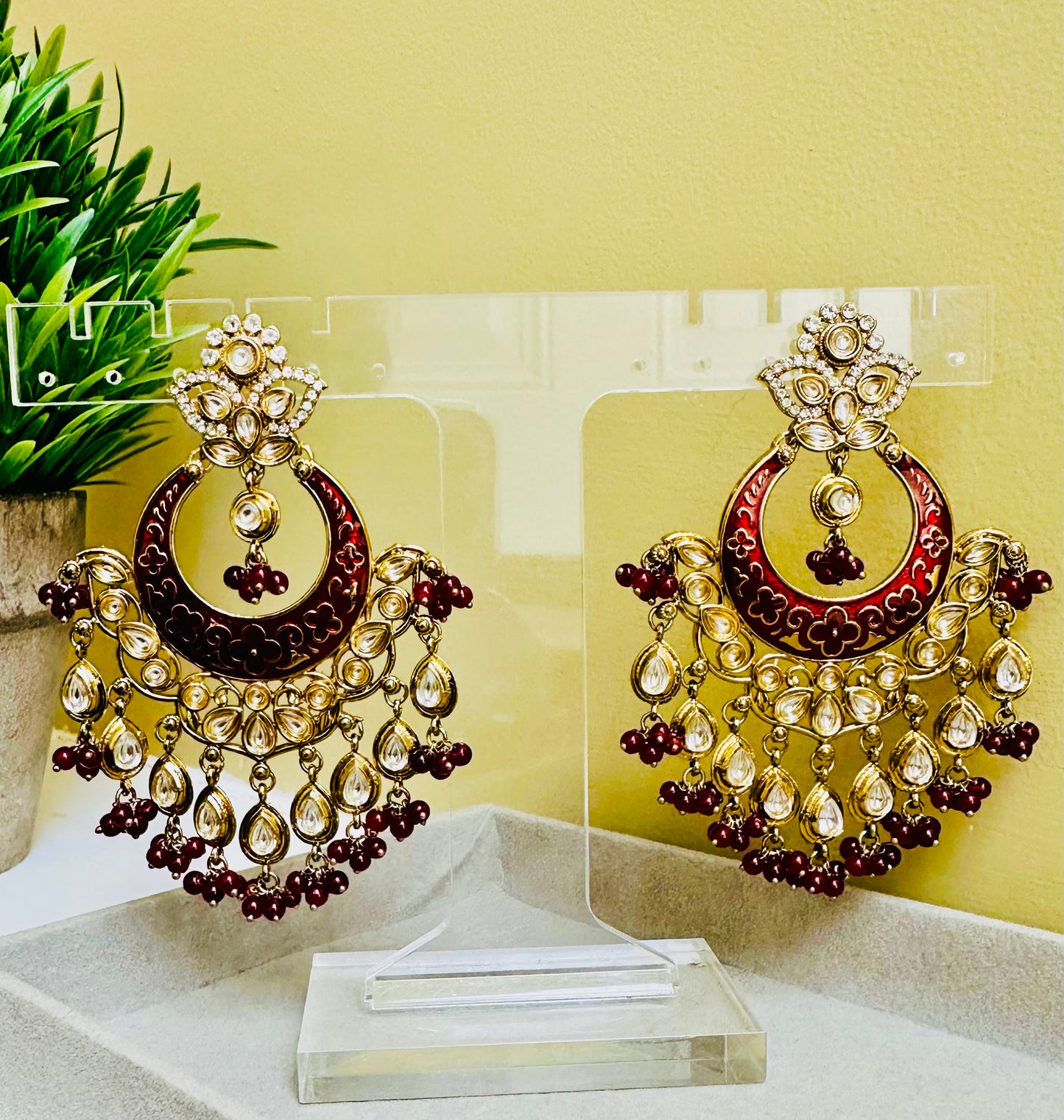 Kaya Kundan Earrings