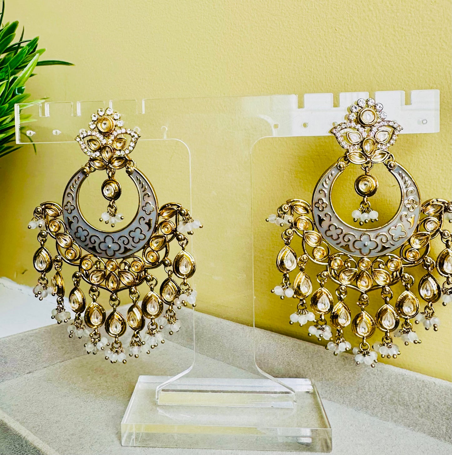 Kaya Kundan Earrings