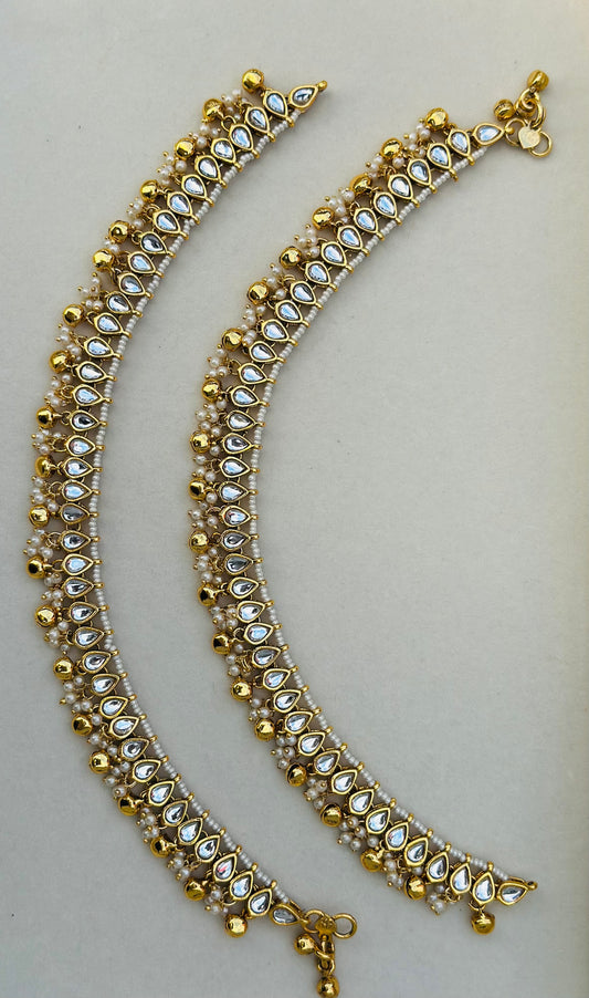 Tanvi  Kundan Anklet