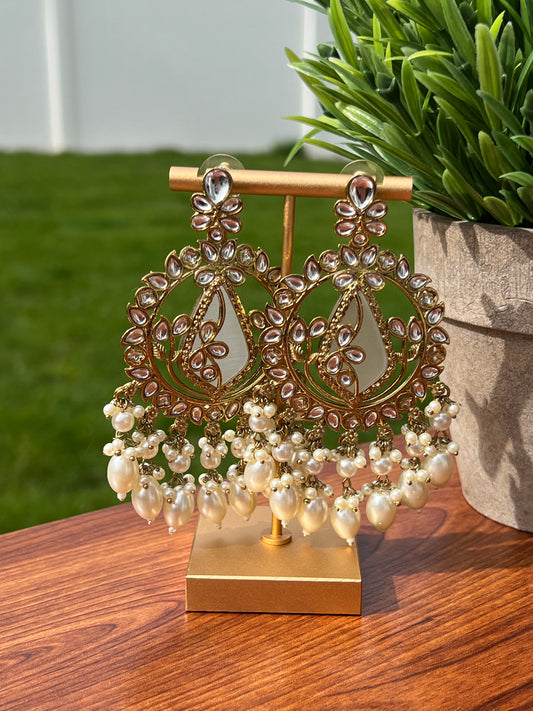 Palak Kundan Earrings