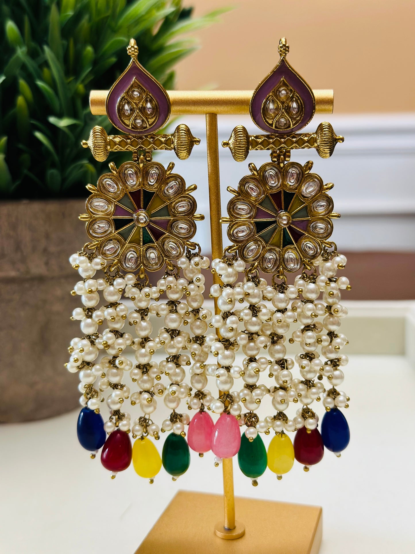 Tasha Polki Earrings