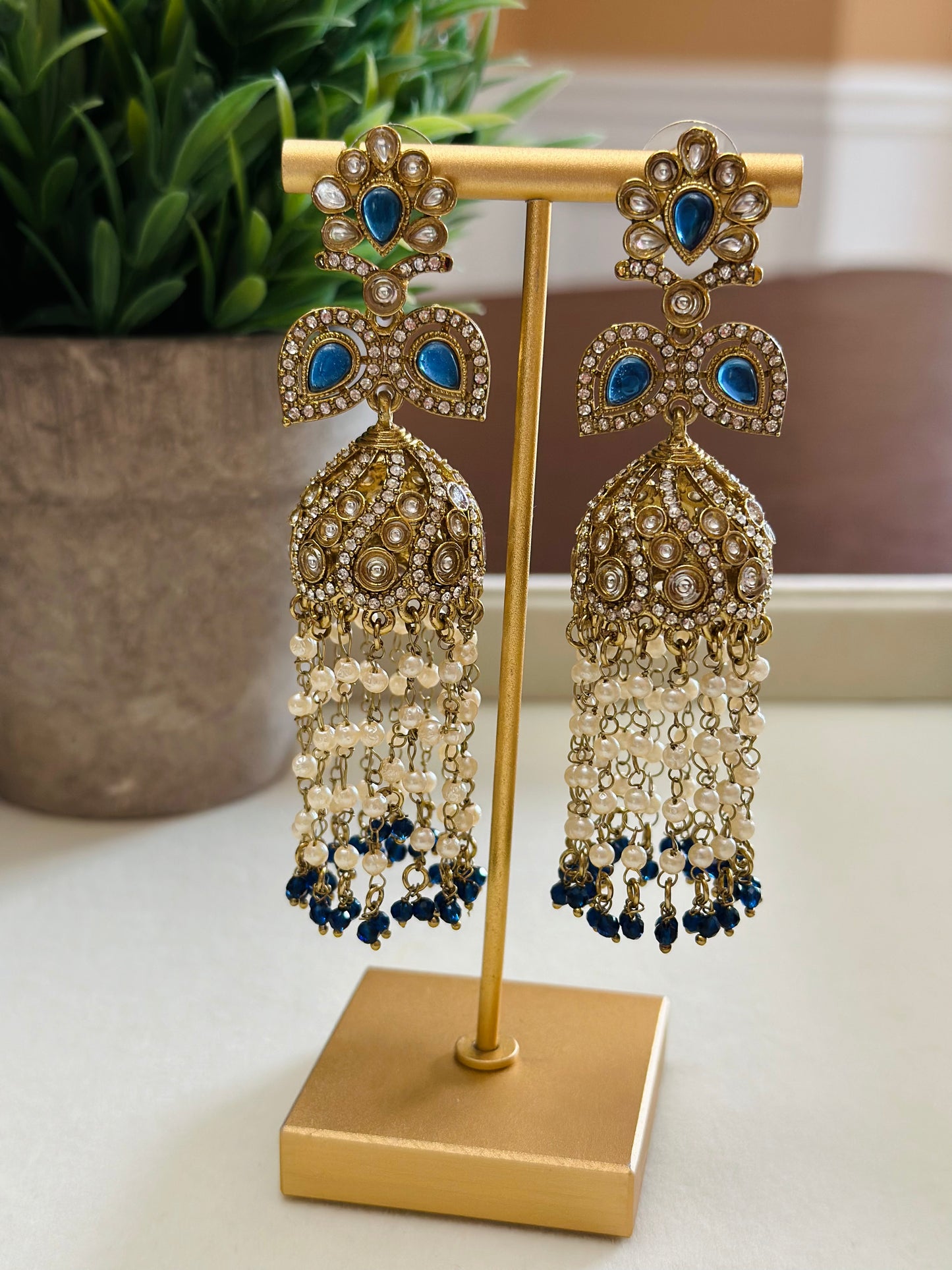 Saima Kundan Jhumki Earrings